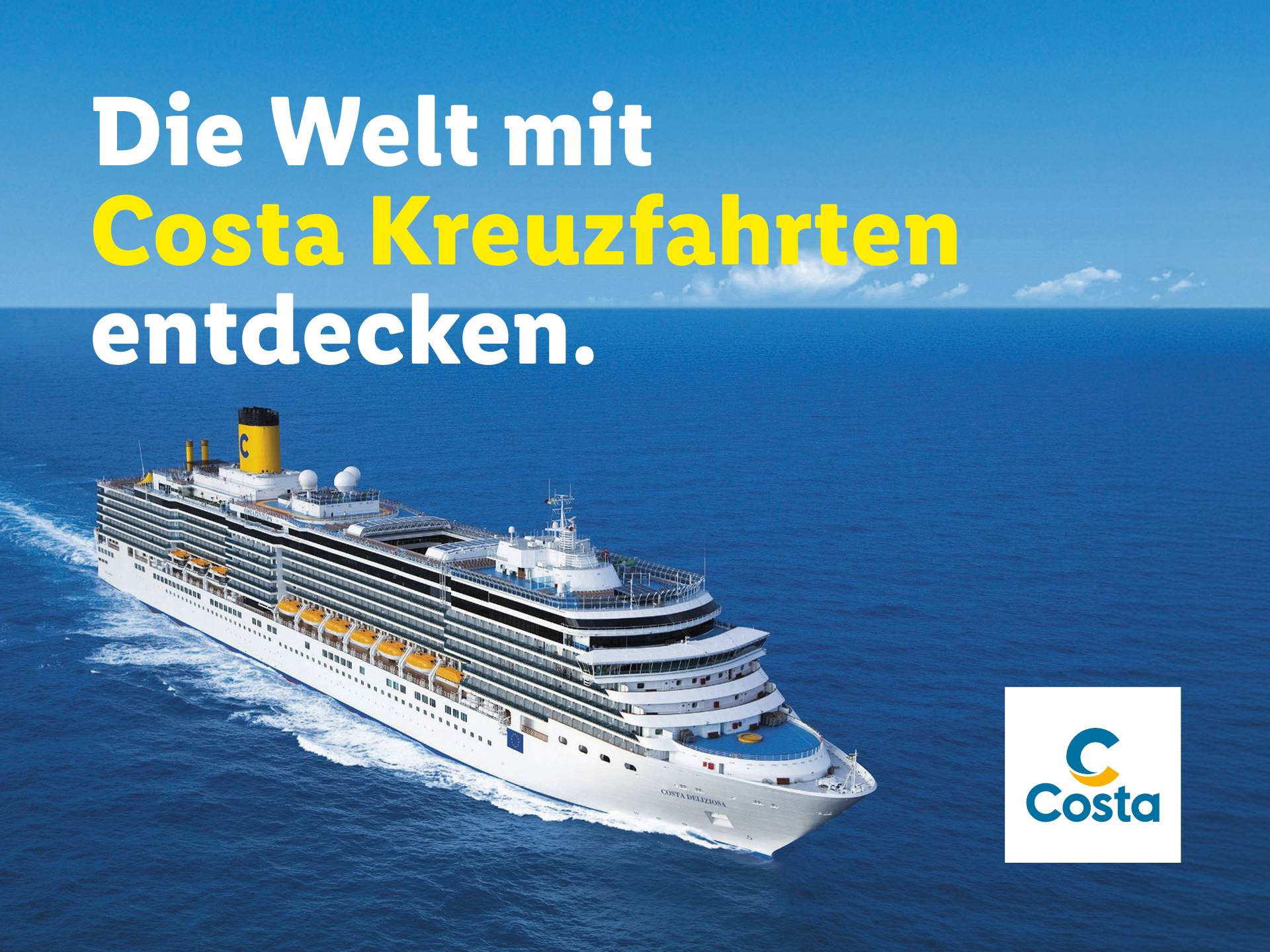 Die Welt mit Cosa Kreuzfahrten entdecken. Costa Logo