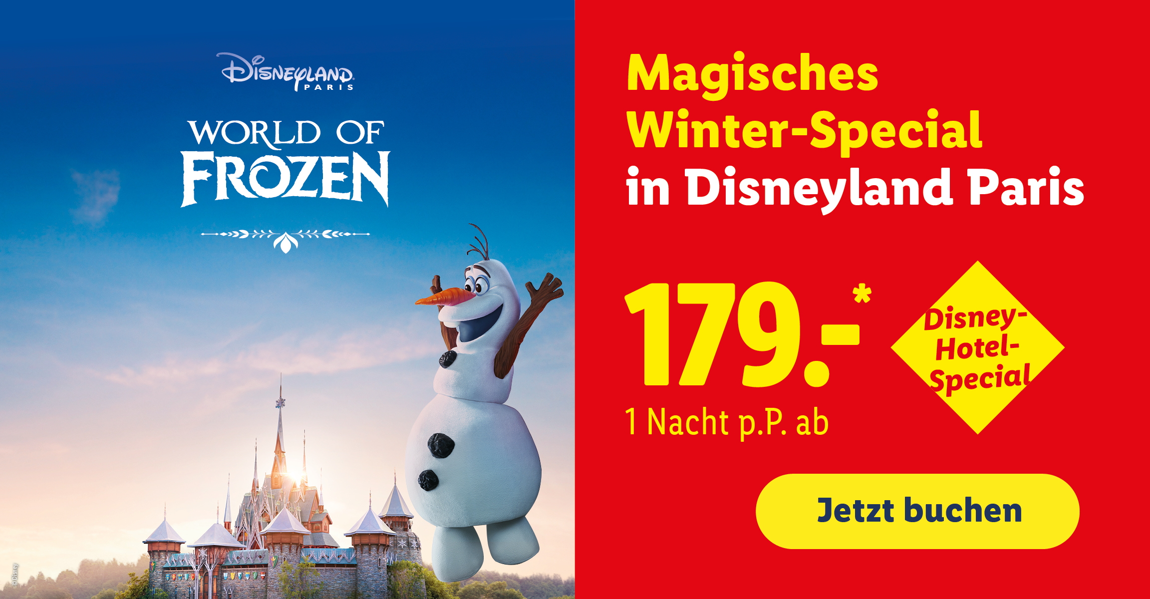 Disneyland Paris. World of Frozen.Magisches Winter-Special im Disneyland Paris. Disney Hotel Special. 1 Nacht p.P. ab 179 €. Jetzt buchen