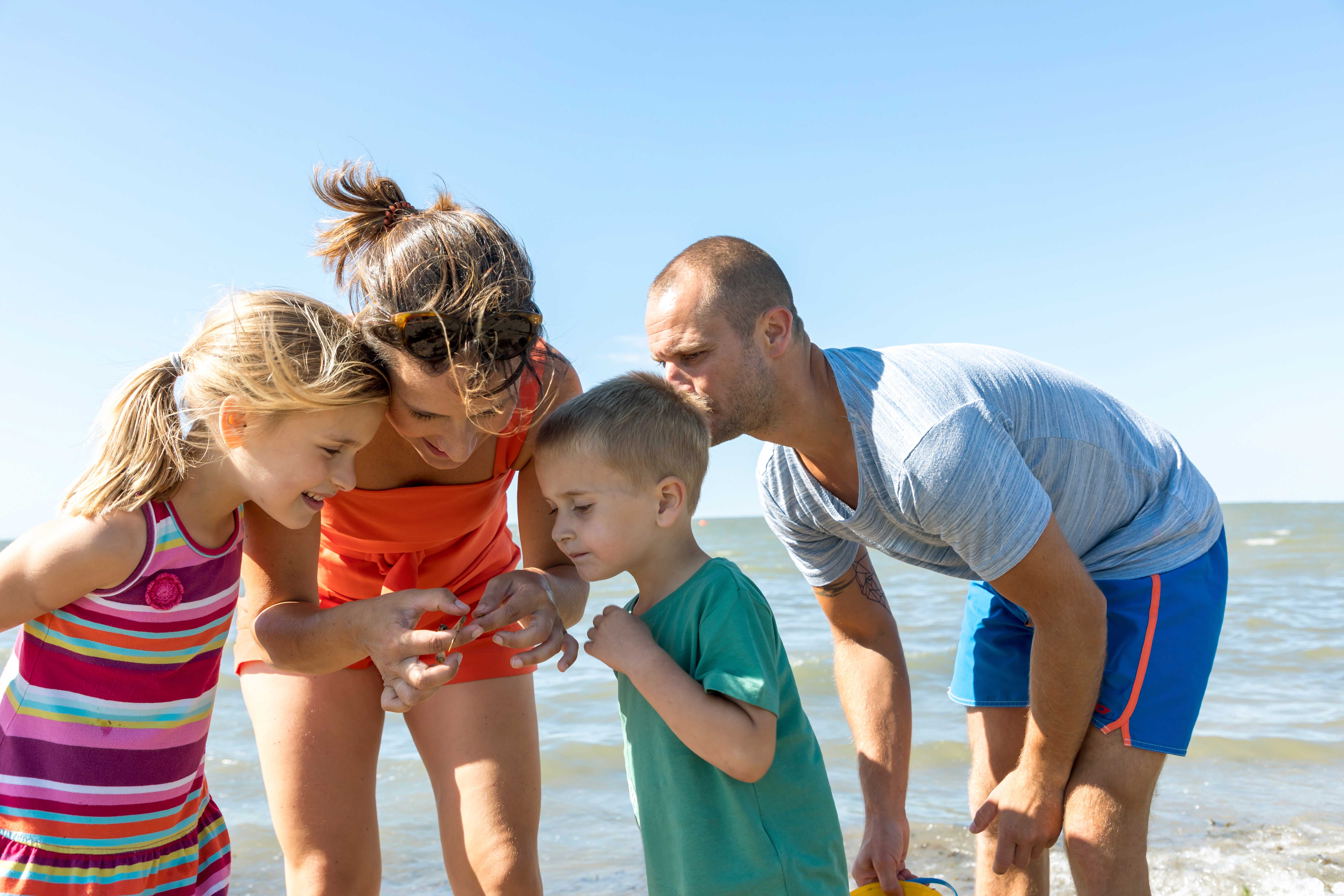 Familie am Strand