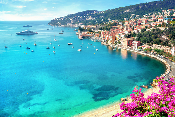 Villefranche sur Mer zwischen Nizza und Monaco an der Französischen Riviera, Cote d Azur, Frankreich