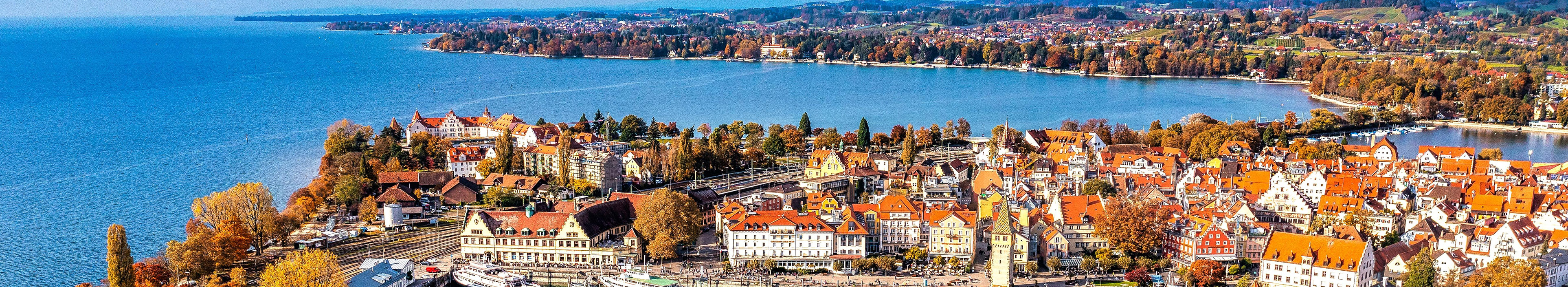 Blick auf Lindau am Bodensee.