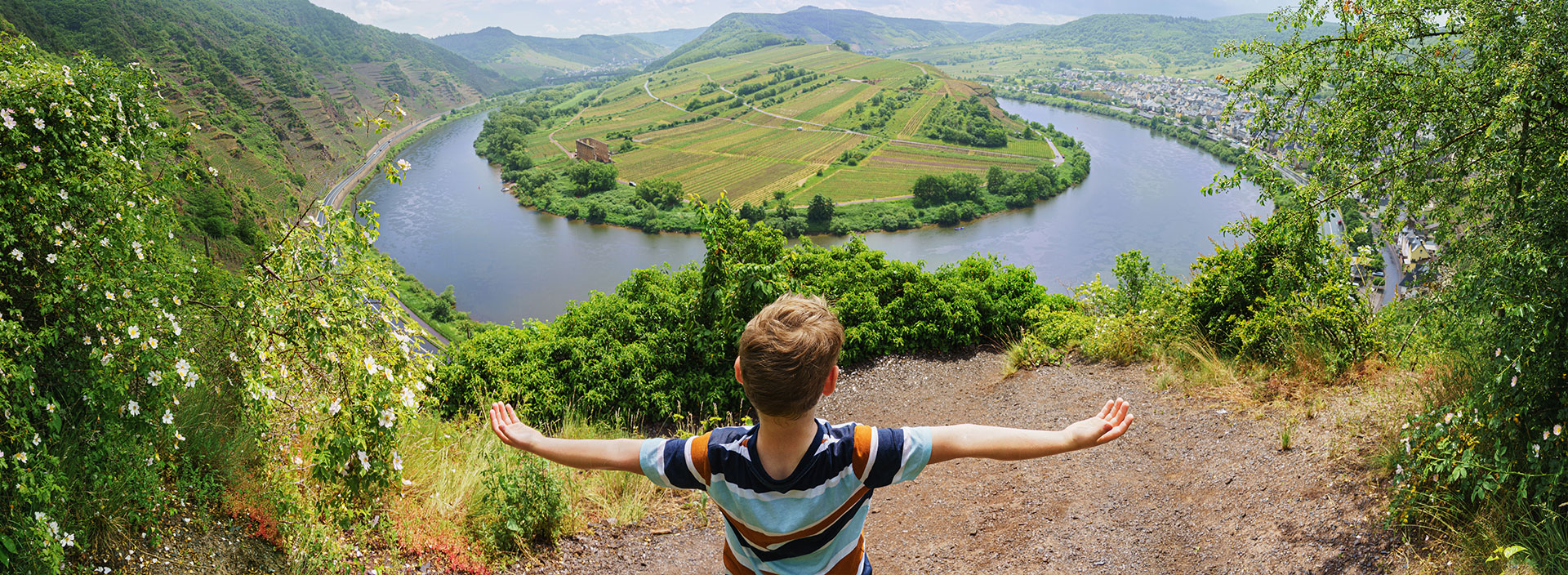 Die Mosel-Schleife von oben.