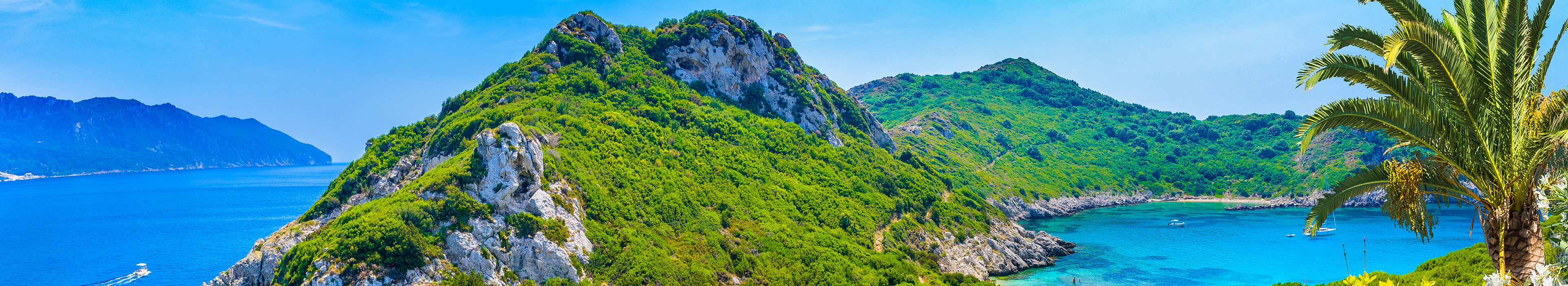 Bucht und Strand auf Korfu