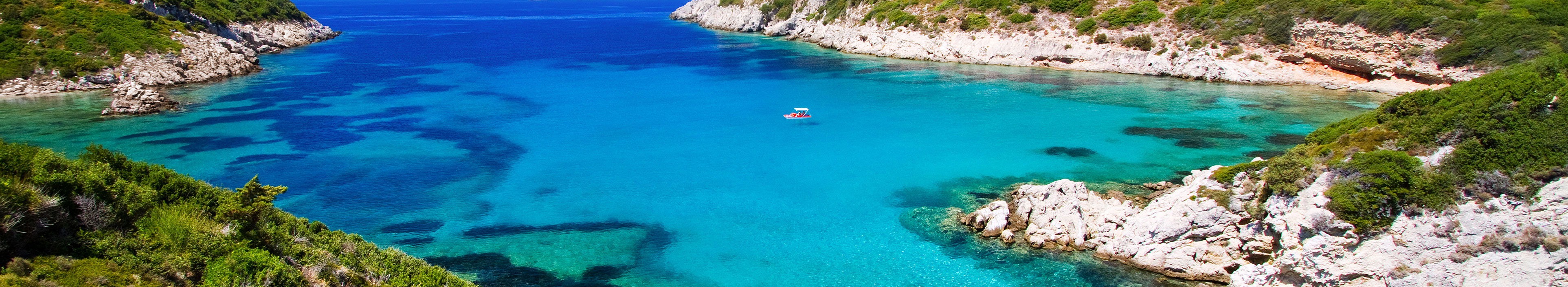 Wunderschöne Bucht bei Afionas auf Korfu.