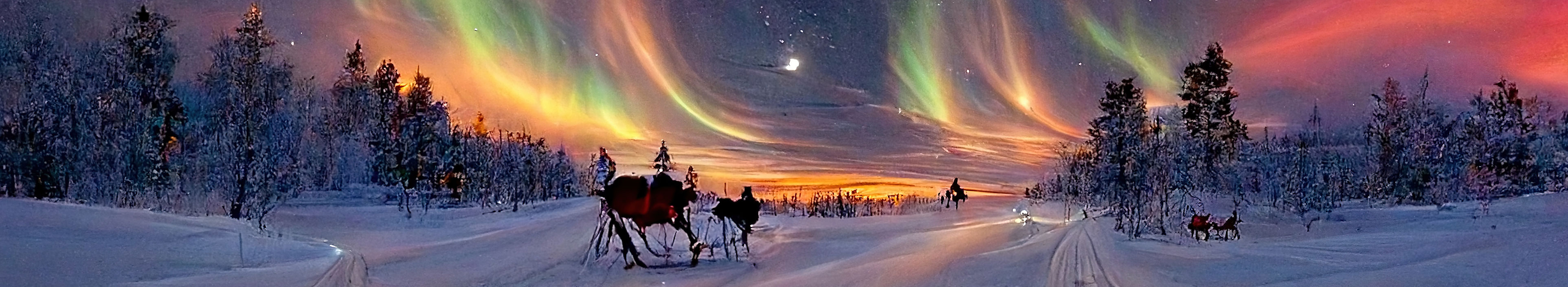 Nordlicht in Lappland