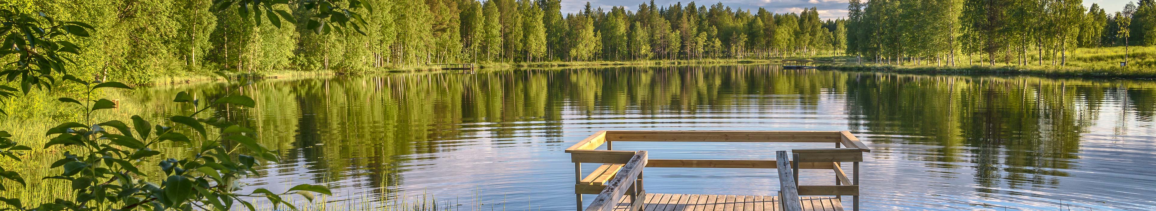 See in Finnland während eines Urlaubs.