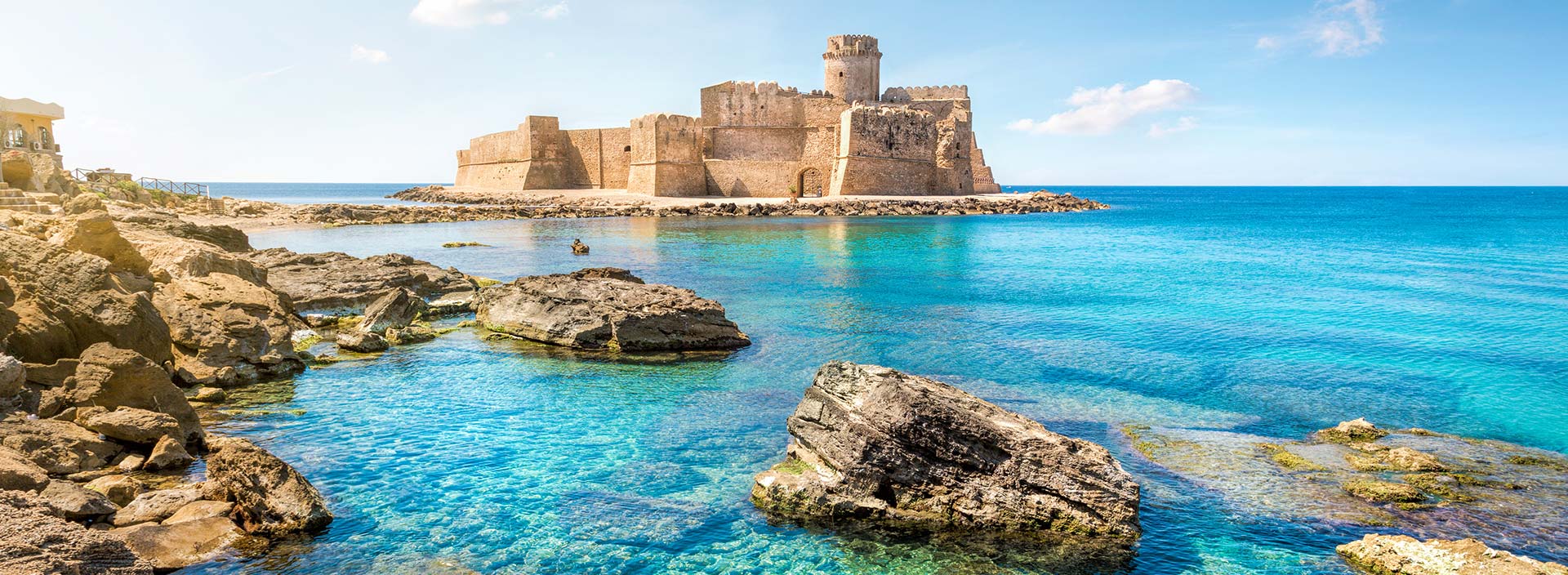 Italienische Küstenlandschaft