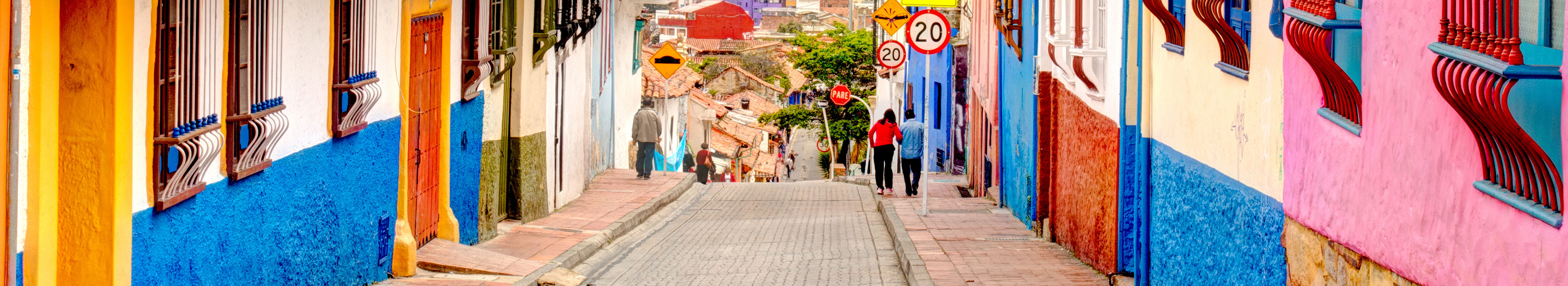 Straße in Bogota, Kolumbien