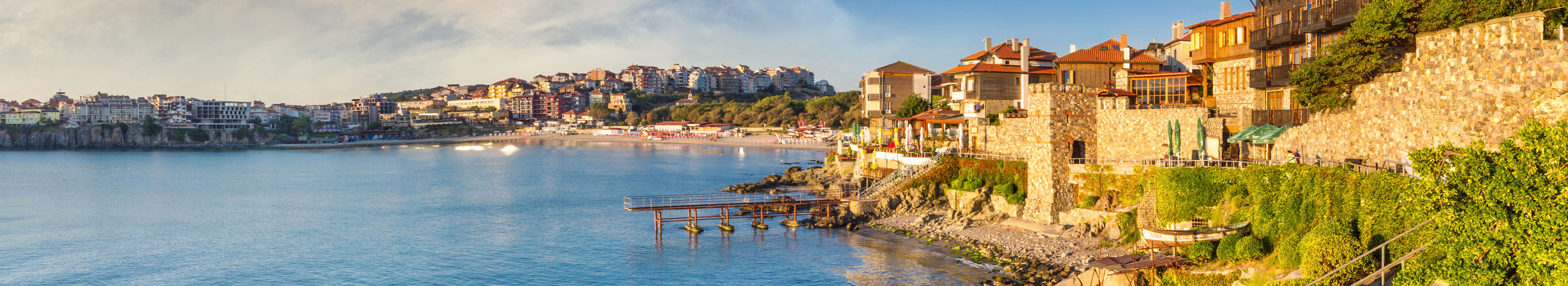 Urlaub Bulgarien. Altstadt am Meer.
