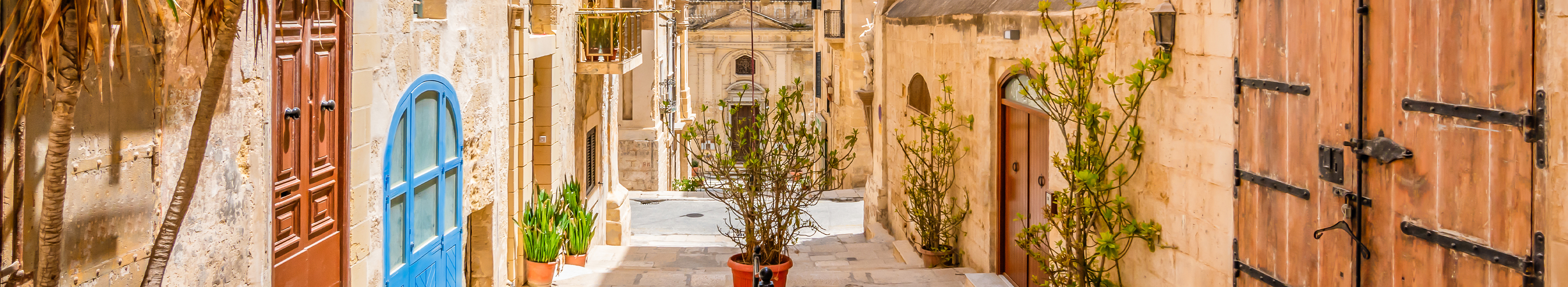 Straße in Valetta, Malta