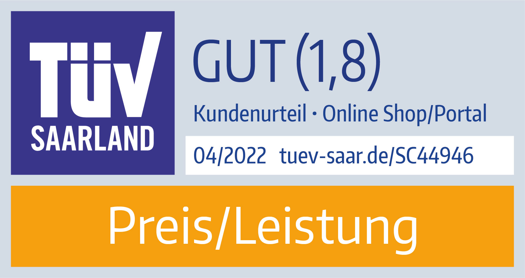 TÜV Siegel Note 1,8 Preis-/Leistungsverhältnis Lidl Reisen