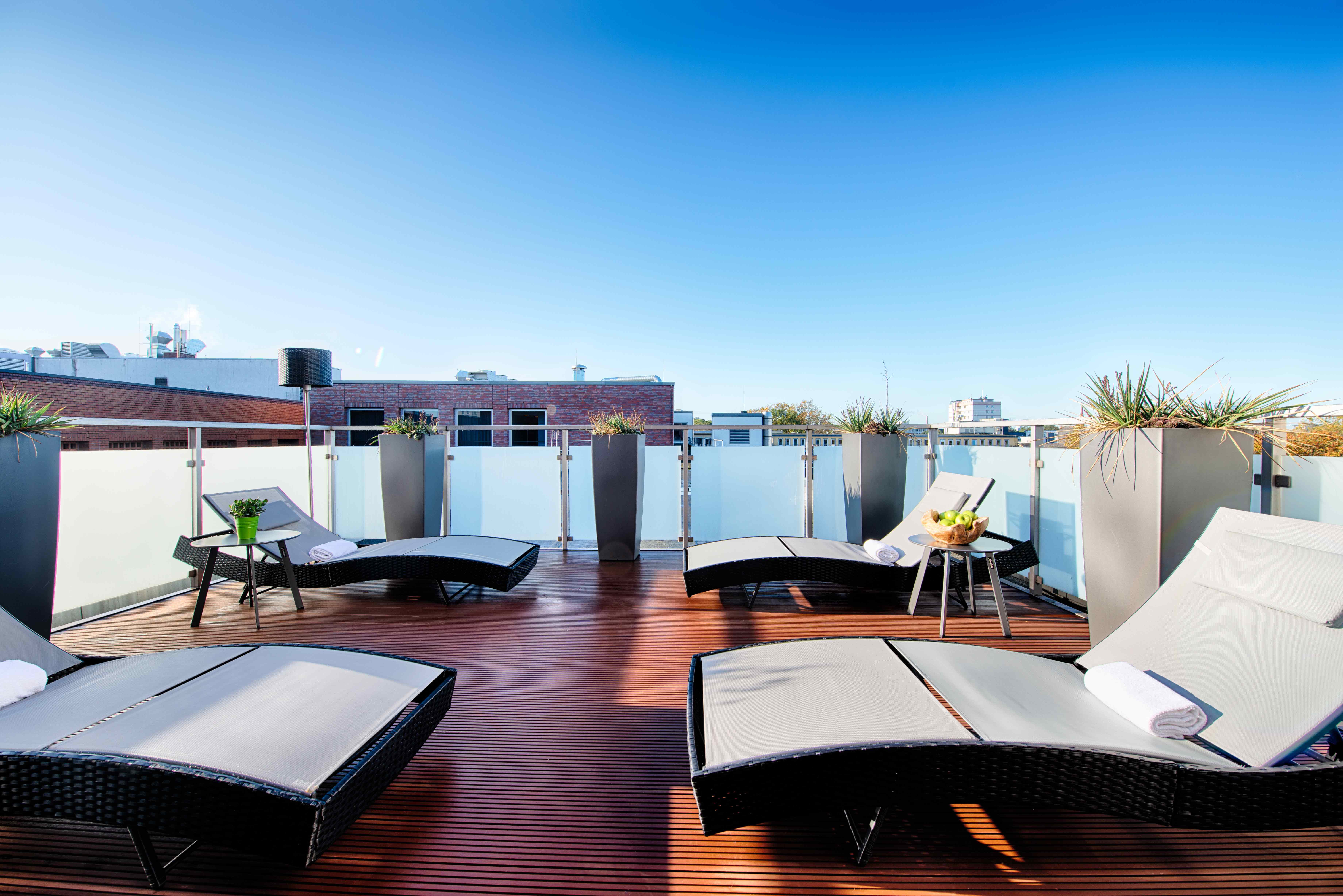 Wellness-Balkon im ACHAT Hotel.