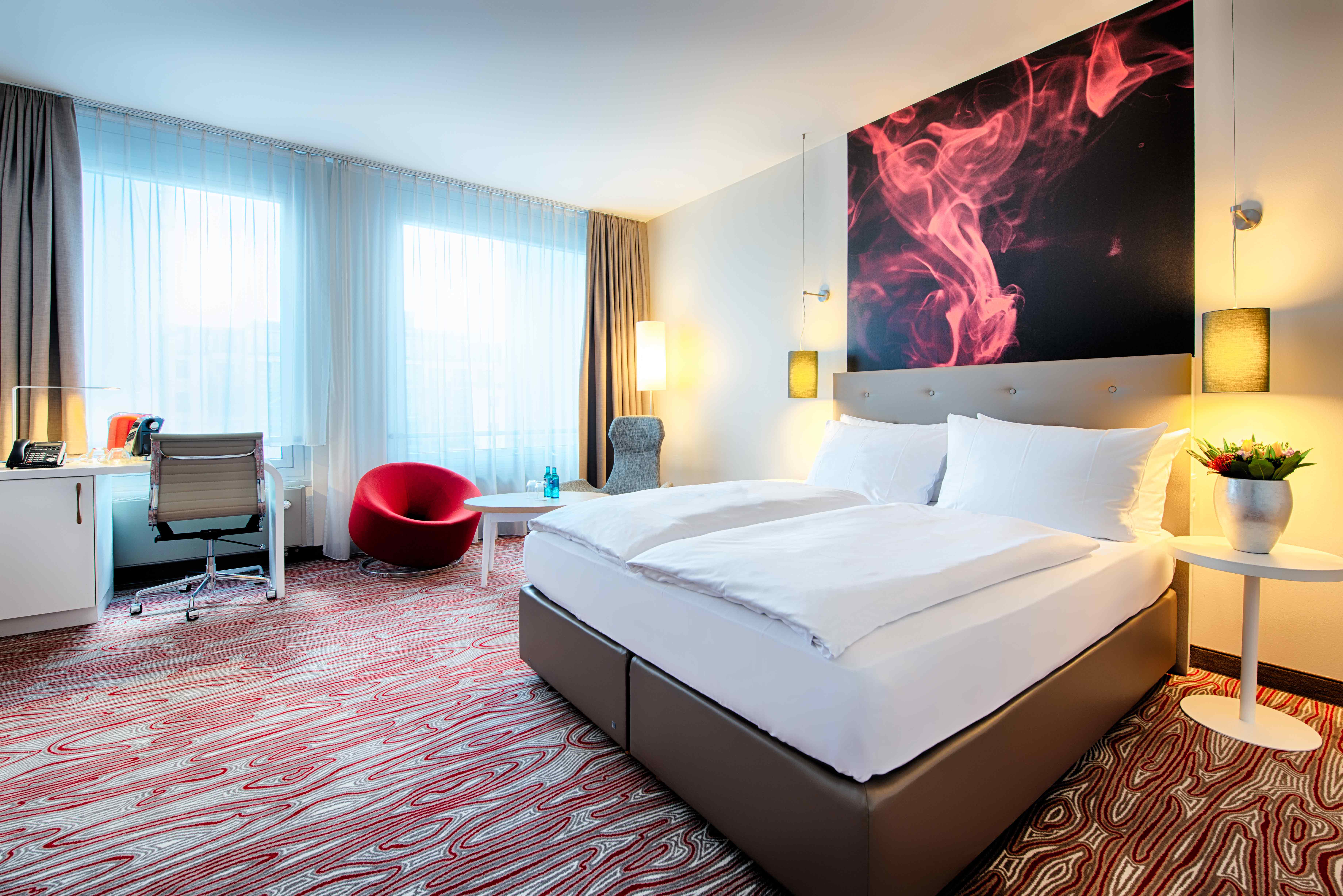 Hotelzimmer im ACHAT Hotel.