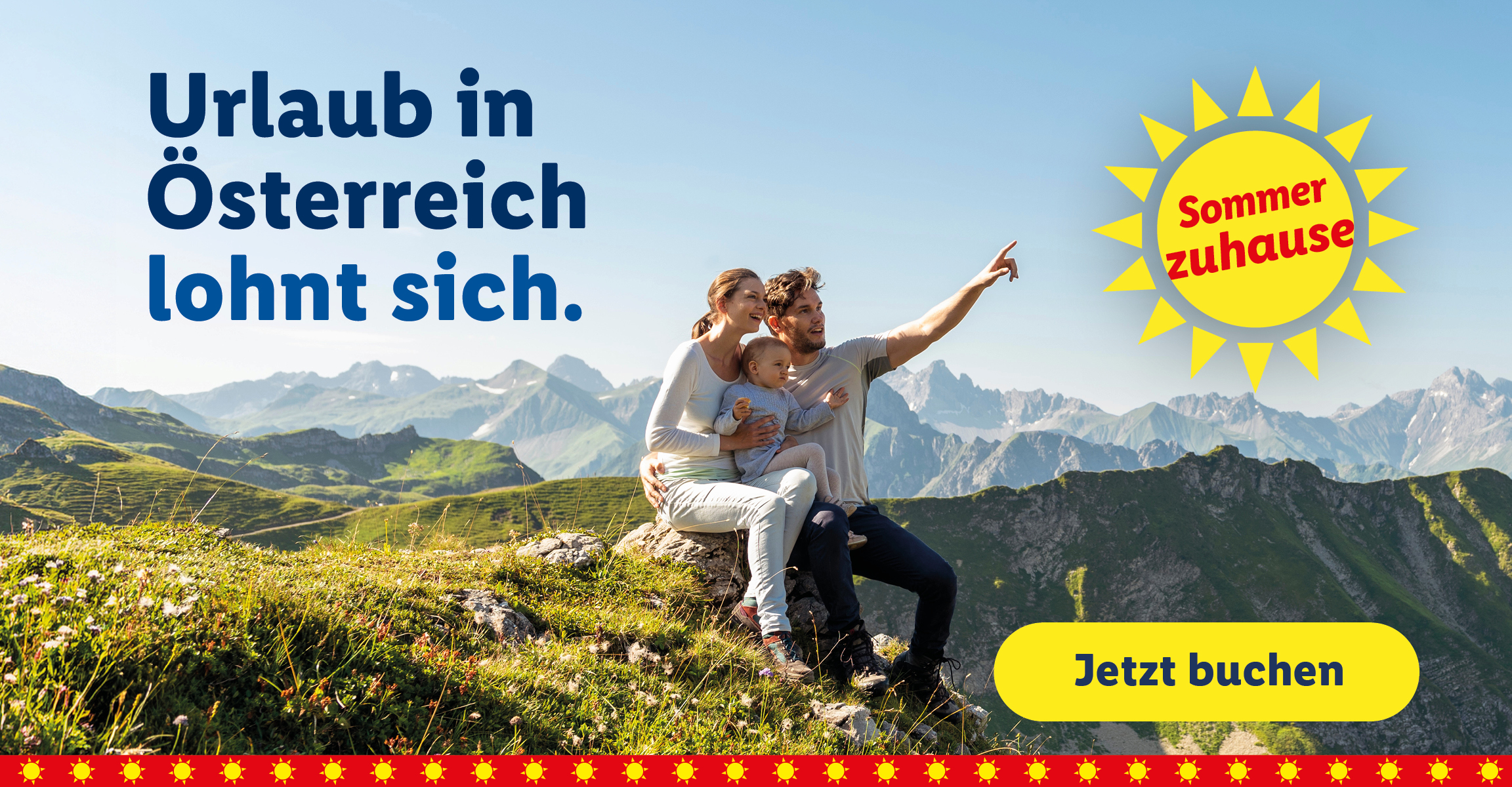 Urlaub in Österreich lohnt such. Sommer zuhause. Jetzt buchen