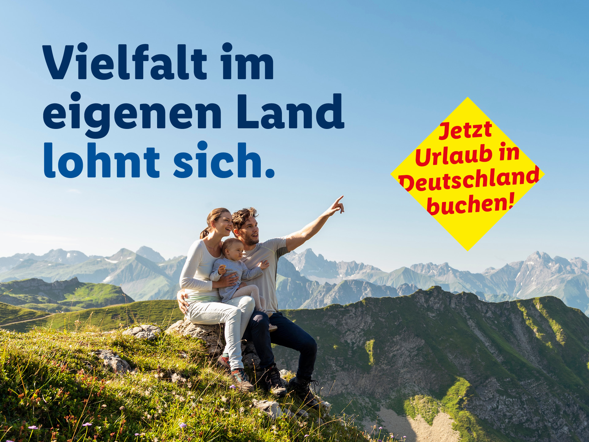 Vilefalt im eigenen Land lohnt sich. Jetzt Urlaub in Deutschland buchen! Jetzt buchen